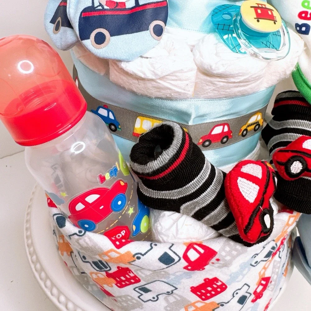 Car Diaper Cake, Baby Shower Gift